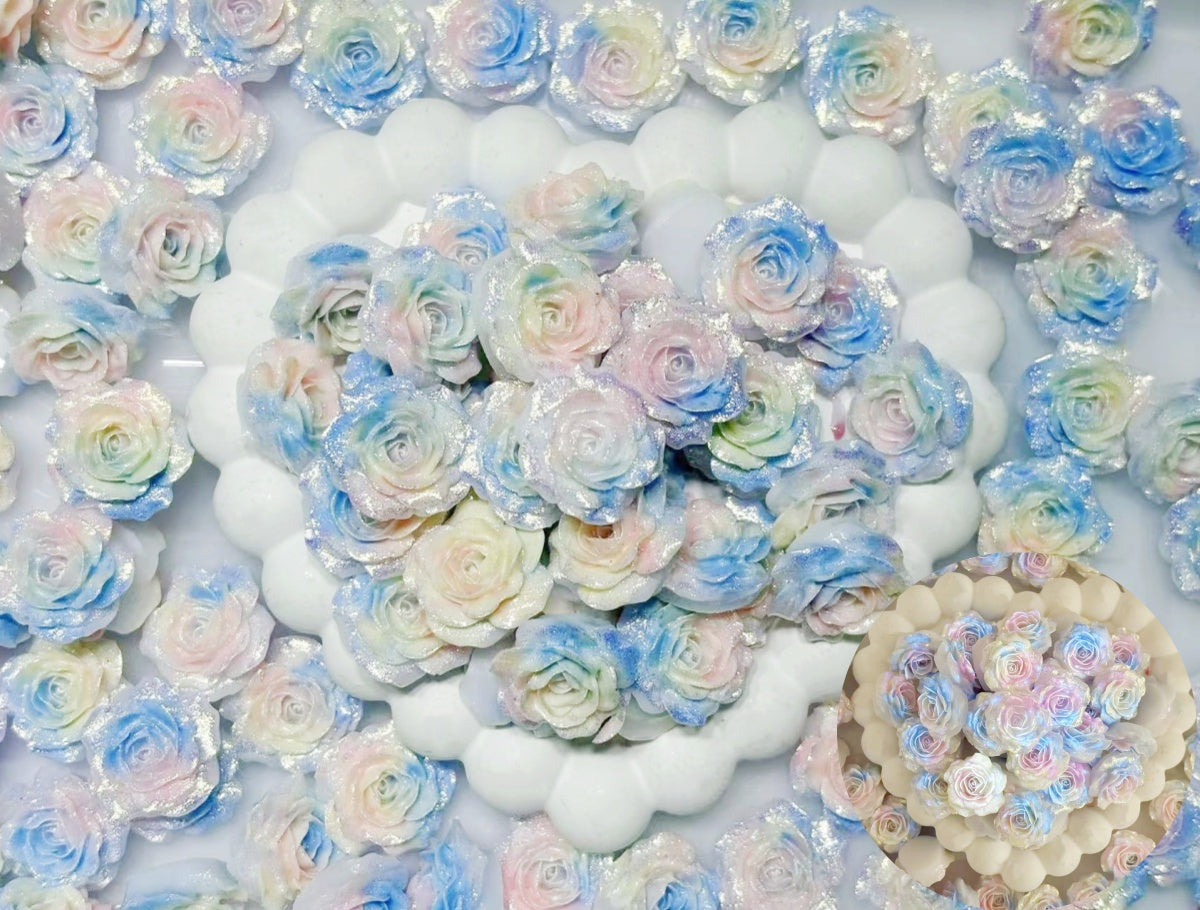 12.23NEW【T111】夜光ソフトデカバラ(三色グラデーション、リース用や貼り付ける用など、25mm)