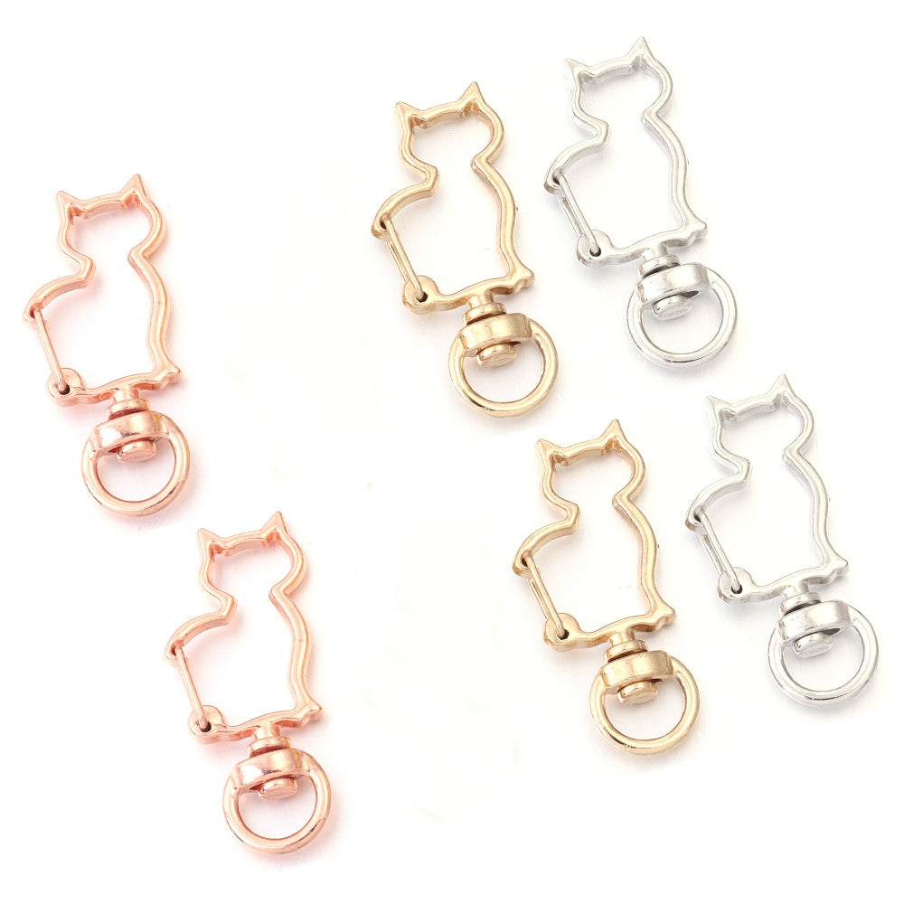 ♥人気♥8.3NEW(段階式割引あり)【P060】可愛いカラビナ集合(キーホルダー用などのDIYパーツ)