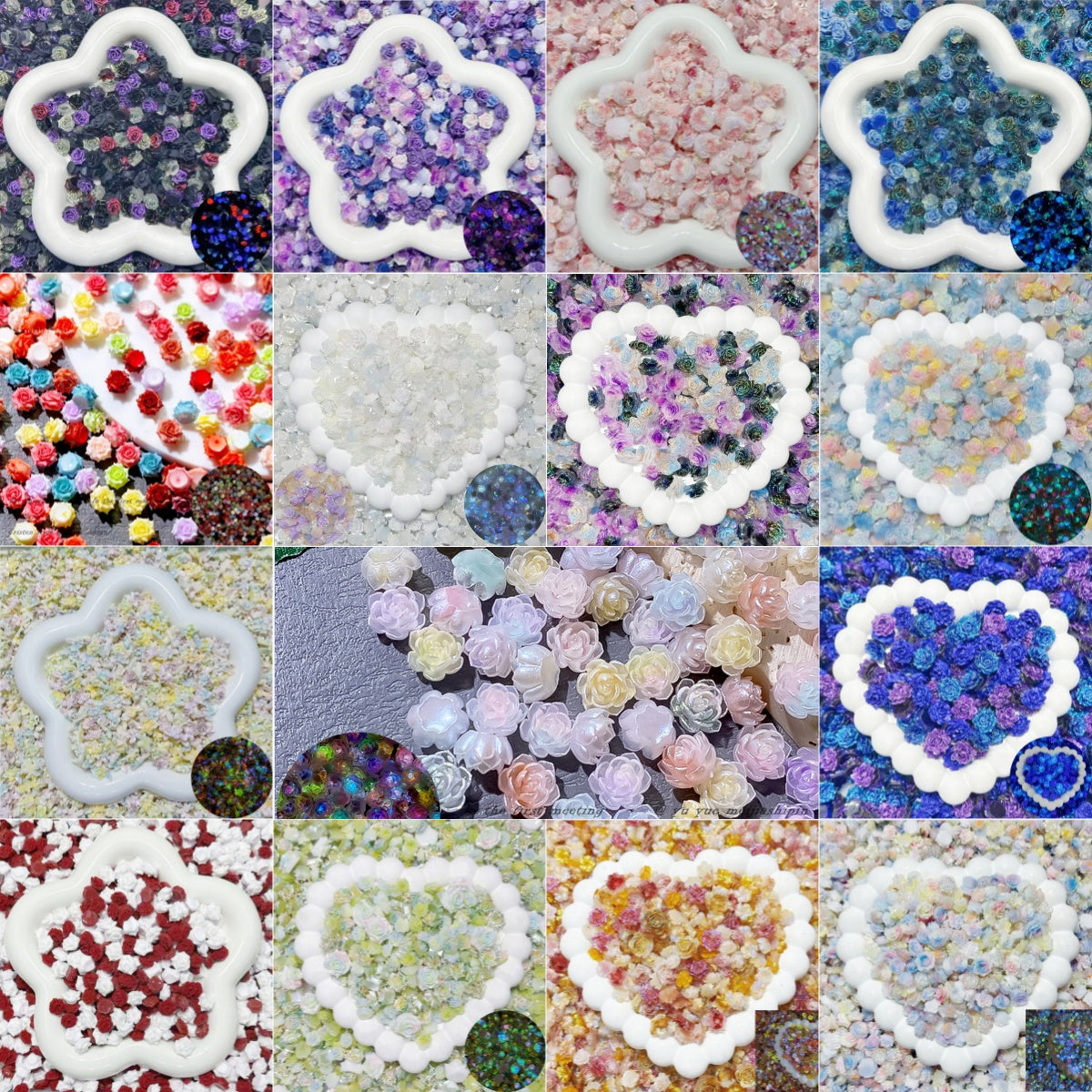 2.14NEW【LS00】ソフトバラ買い放題(多サイズ多ミックス多花型、ソフトレジン素材、夜光あり)