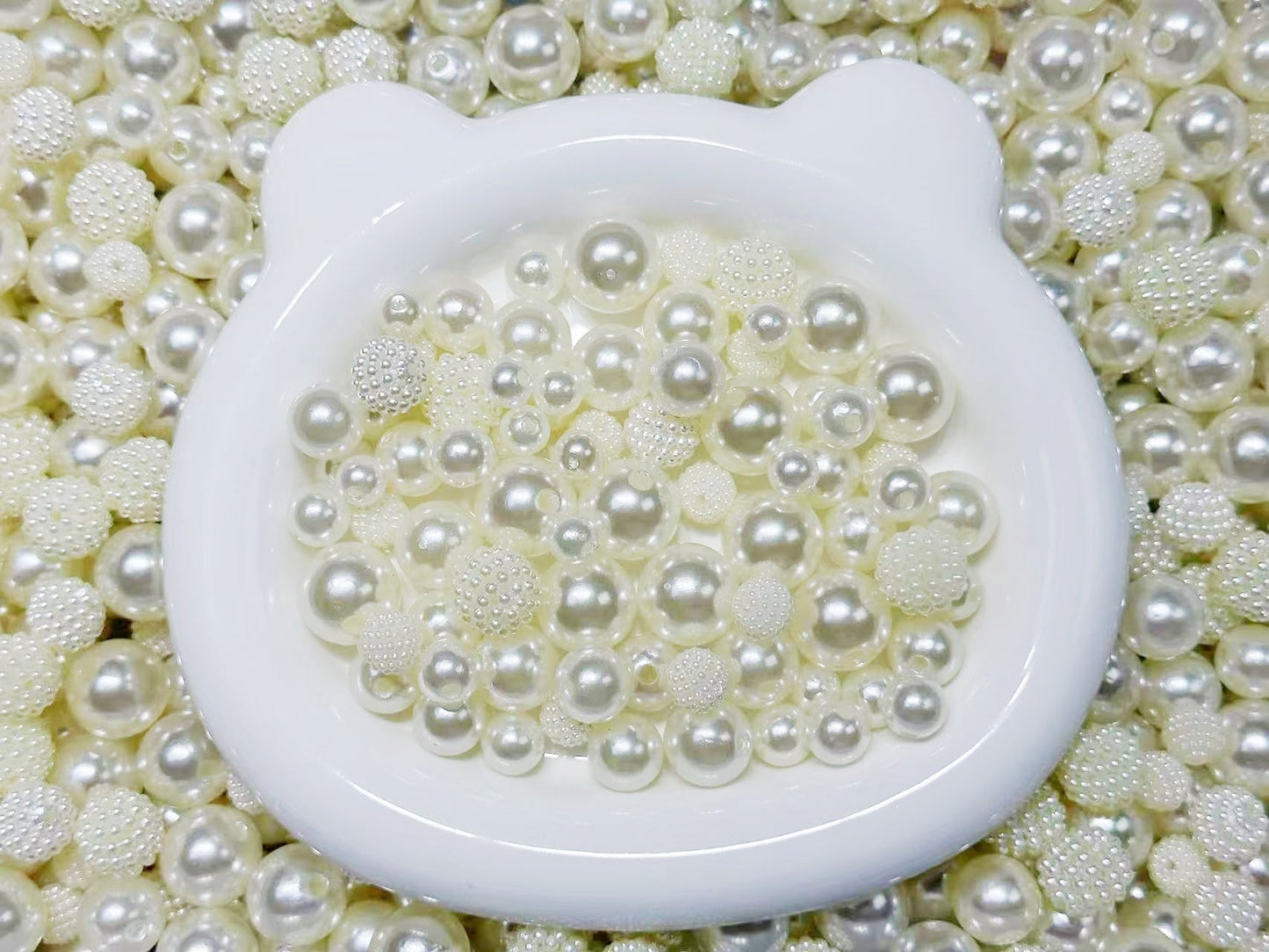 ♥人気♥9.28再入荷【T066】アイボリーパールと楊梅パールファミリー(4・6・8・10・12・14・16mm)