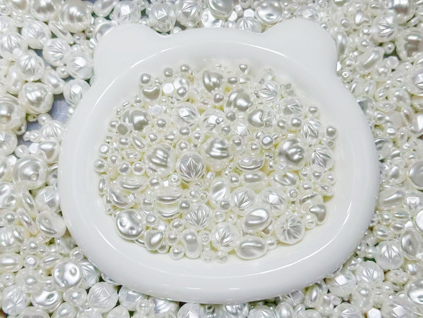 9.18NEW【A264】真珠物語(バロック風パールビーズ10種類のストラップ用大ミックス)