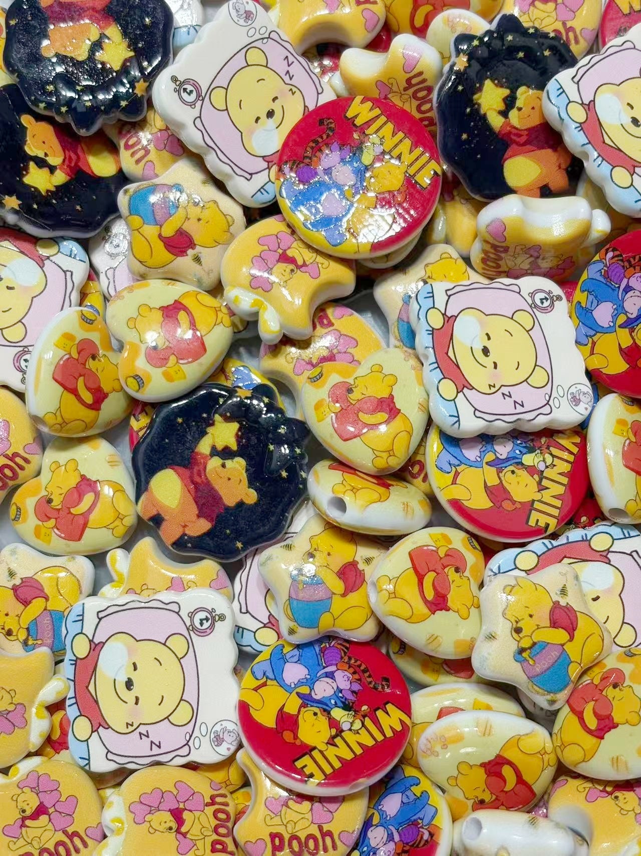 10.16NEW【A297】クマのプーさん(キャラビーズ6種類ミックス)