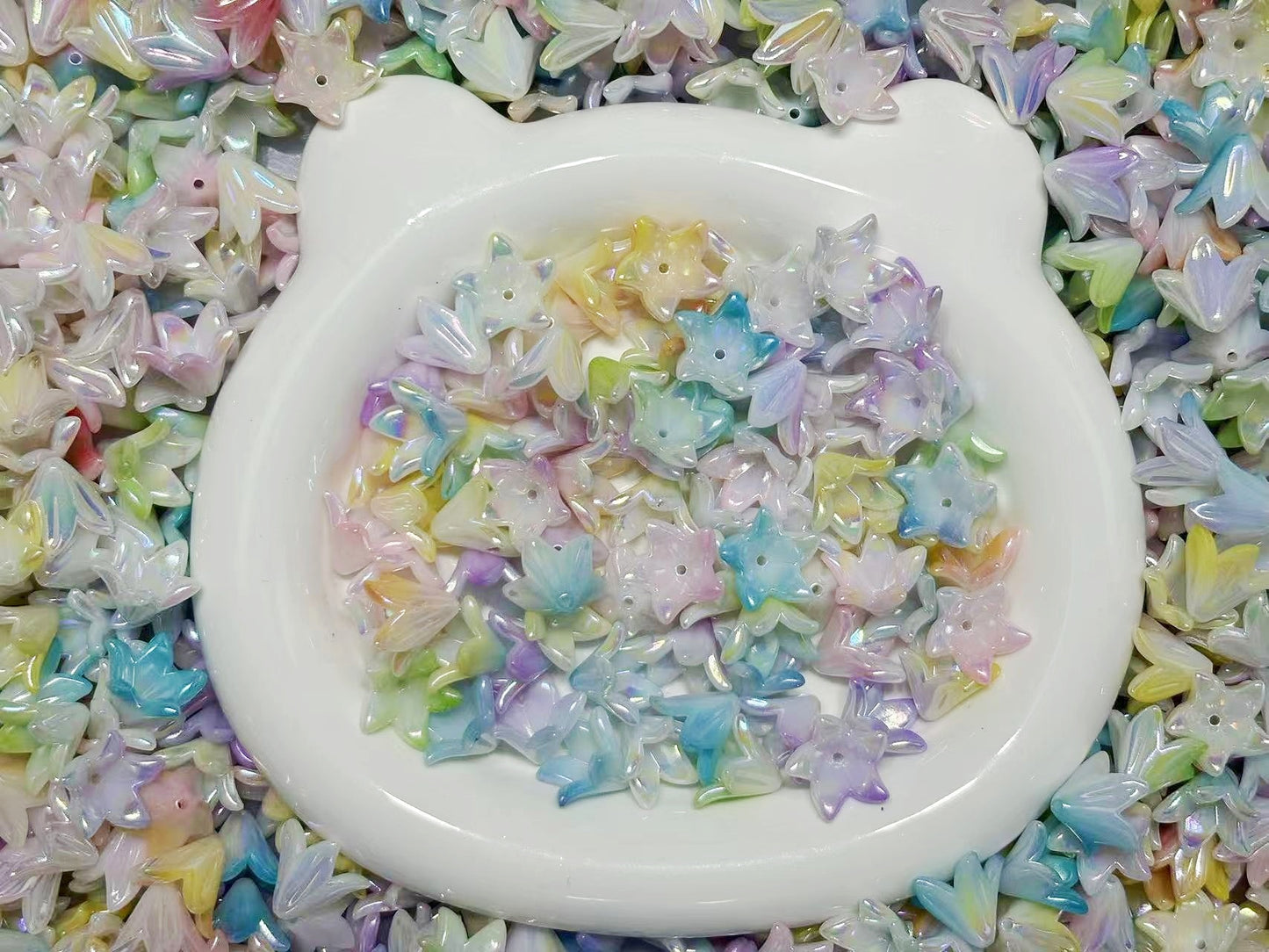 10.30NEW【T091】ミルキーユリ(アクリル、リース用)