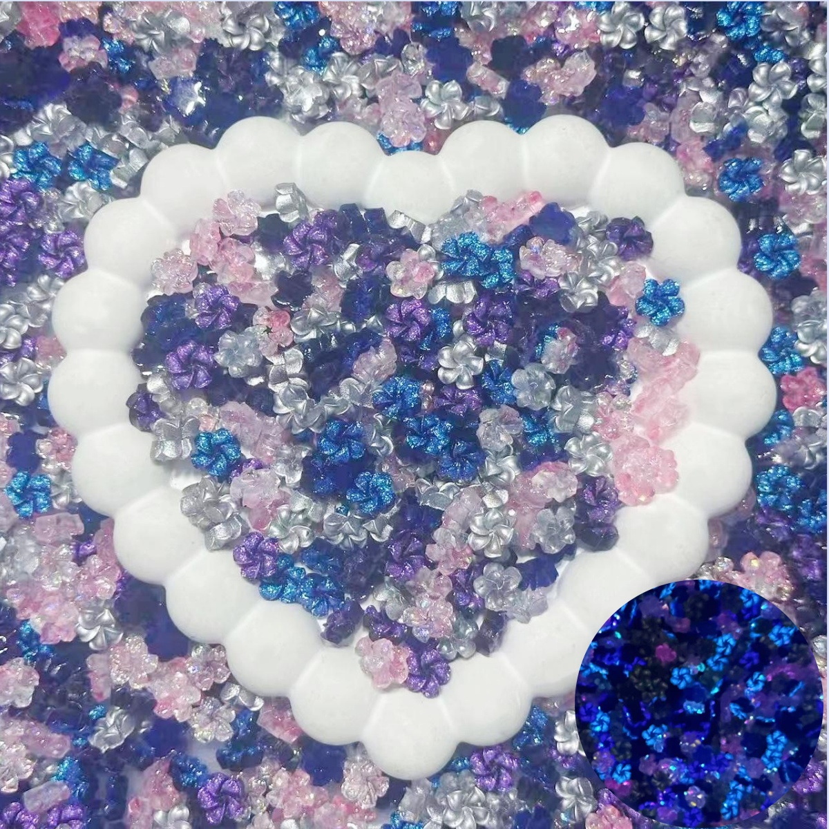 ♥人気♥12.26NEW♥段階式割引♥【L035】プルメリアのラブストーリー(夜光ソフトプルメリア新色4色MIX、単色もあり)