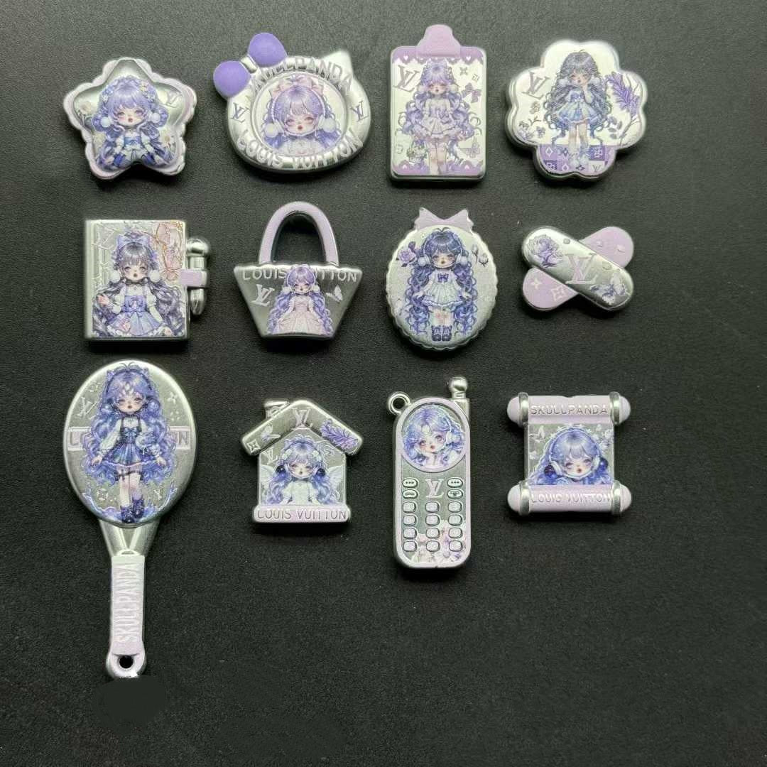 2.10再入荷【A440】LV姫・SP(マットシルバーキャラビーズ12種類とアクリルビーズ2種類)