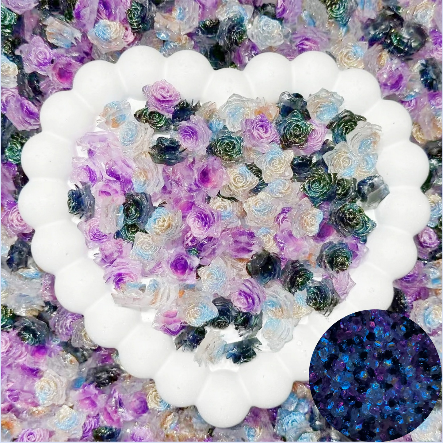 ♥生誕祭イベント限定買①得①♥8.28在庫更新【L045】星薔薇集合(夜光ソフト星薔薇2ミックスと単色)