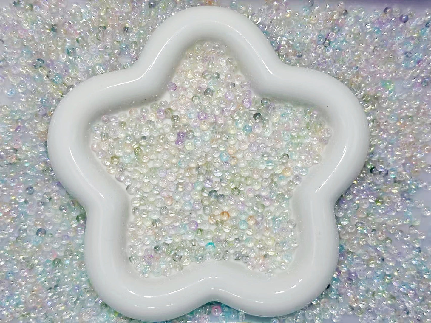 1.13NEW【T118】ちゅるちゅるパステル(約8色、4mmガラスビーズ)