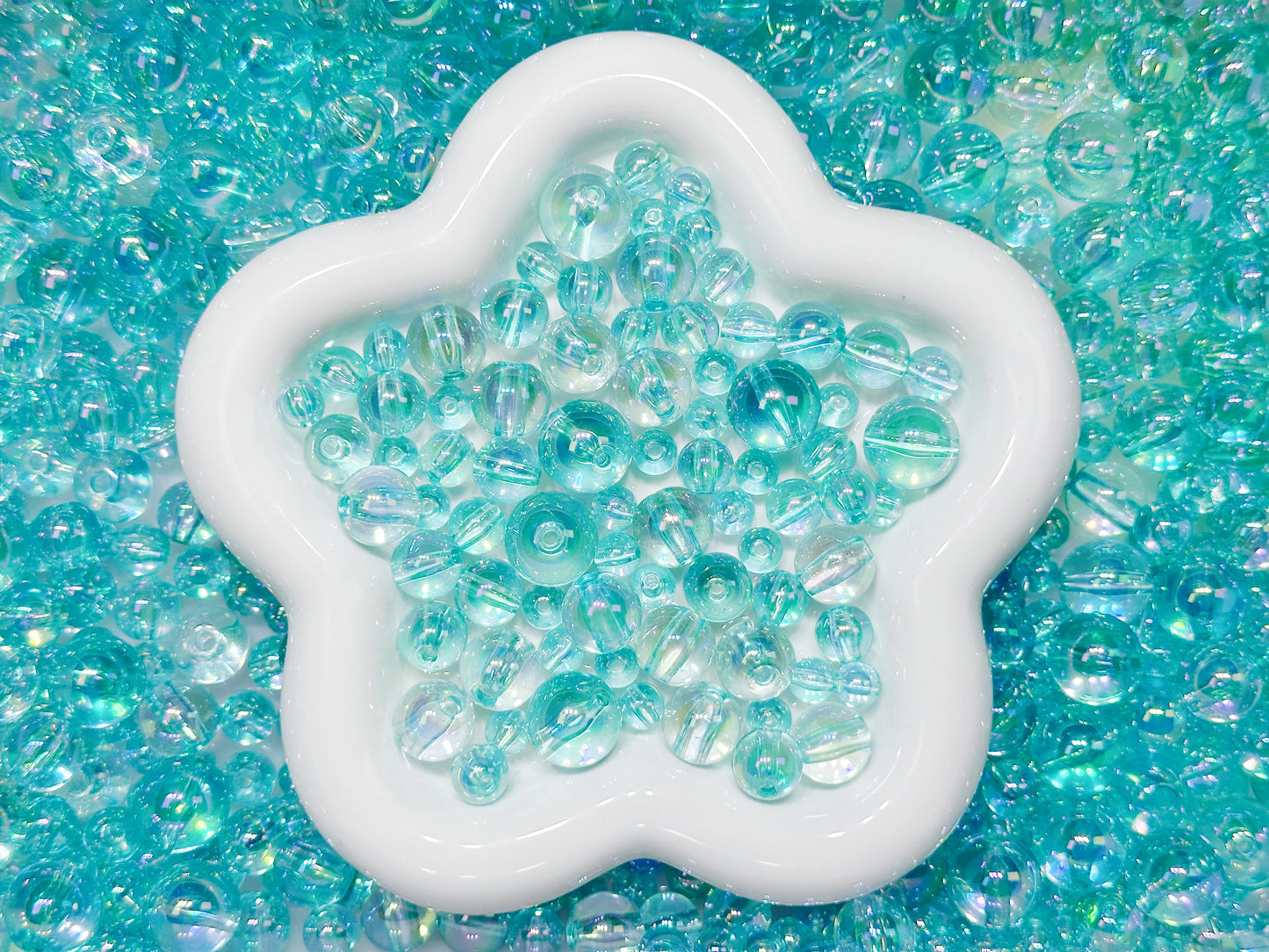 4.23NEW【T162】ティファニーの泡(オーロラクリア、アクリル、8・10・12・14・16mm)