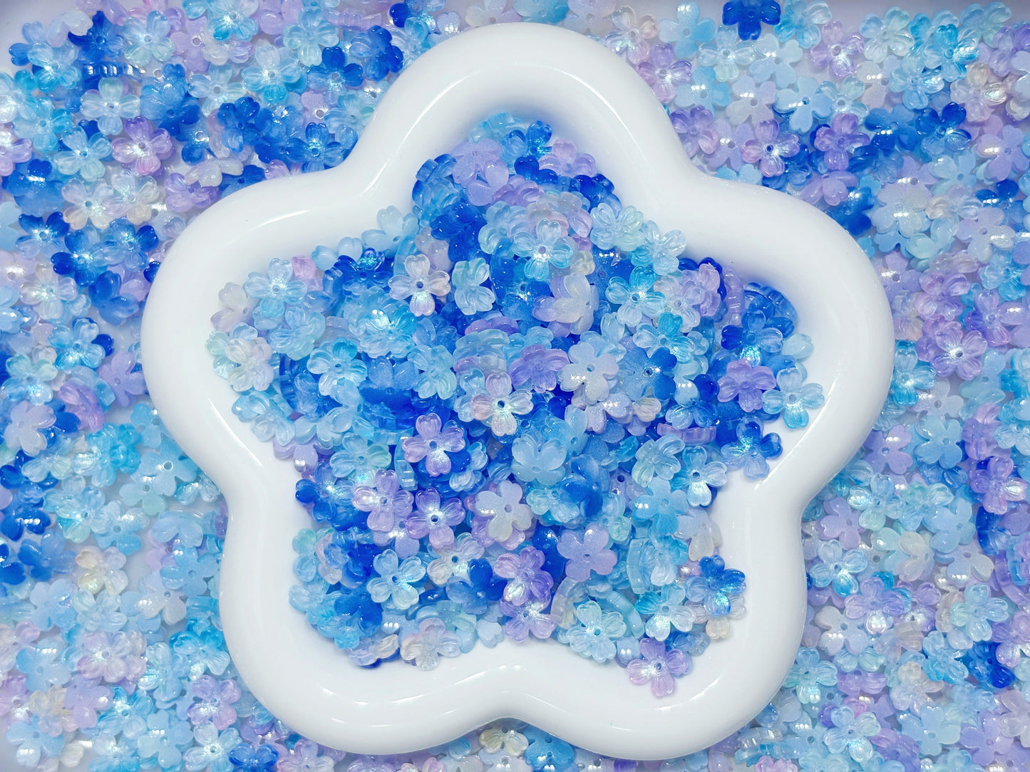 6.4NEW【L116】四葉桜の海(ガラス四葉桜5色、10mm)