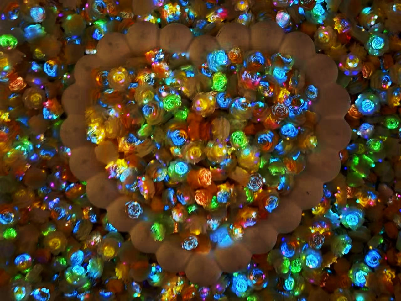 ♥人気♥【FL006】油絵のチュチュドレス(夜光ソフトバラ新色と新花型6種類)