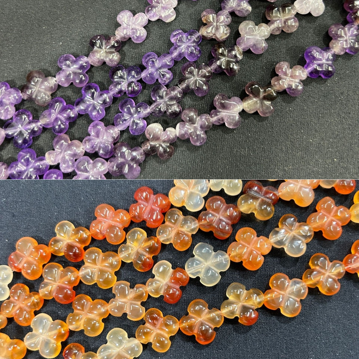 7.15NEW【C076】花型天然石(約14mm)