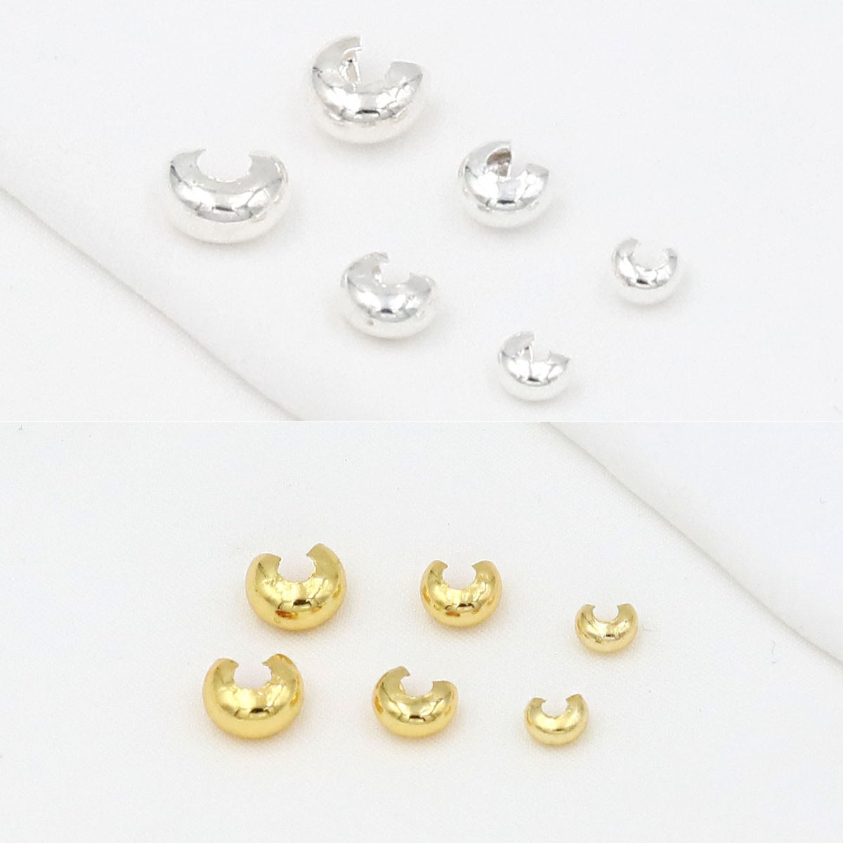 9.13NEW(段階式割引あり)【P073】潰し玉カバー(色落ちにくいDIY用パーツ、3mm)