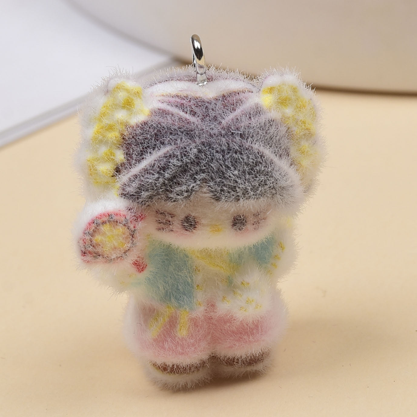 4.29NEW♥段階式割引有り♥【T165】もこもこ世界(カン付き、フロッキー、約3~5cm)