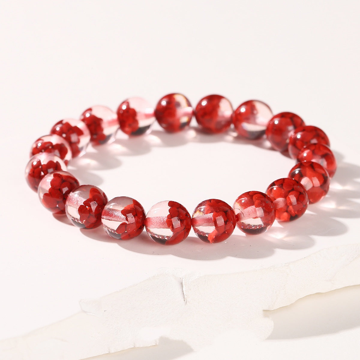 10.15再入荷♥天然石祭り10%♥【C116】辰砂聚宝盆ブレスレット(「賢者の石」、長寿・健康・幸運・魔除けと保護)