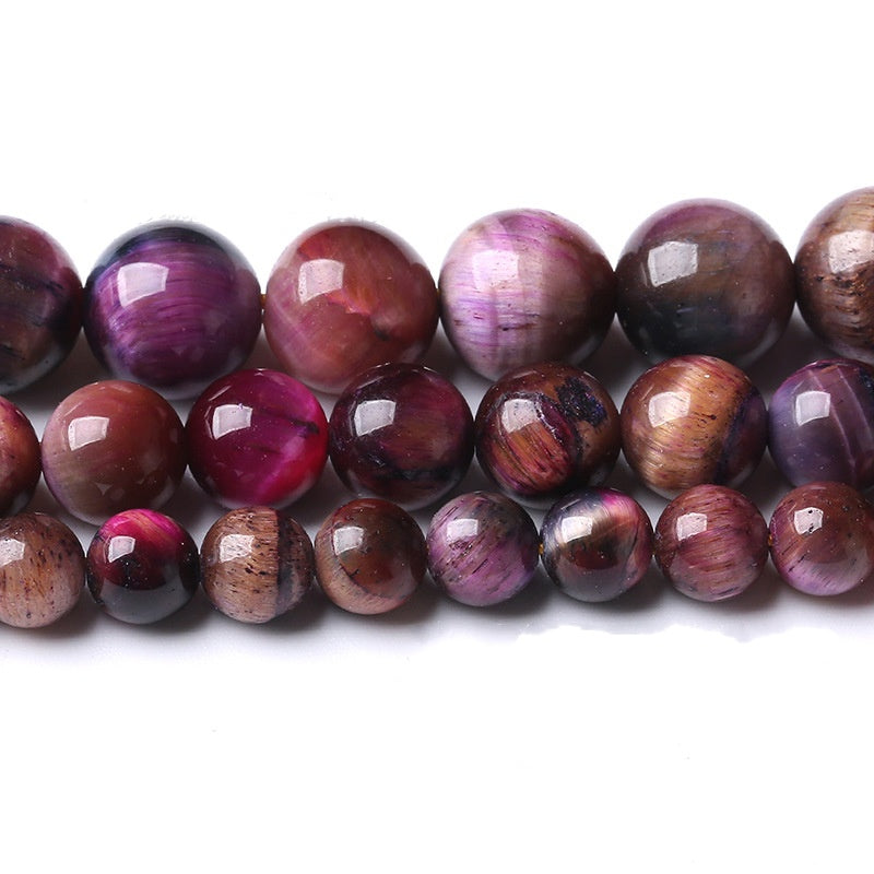 9.18NEW【C126】星空・ピンクタイガーアイ(金運・仕事運・恋愛運・幸運UP、10mm)