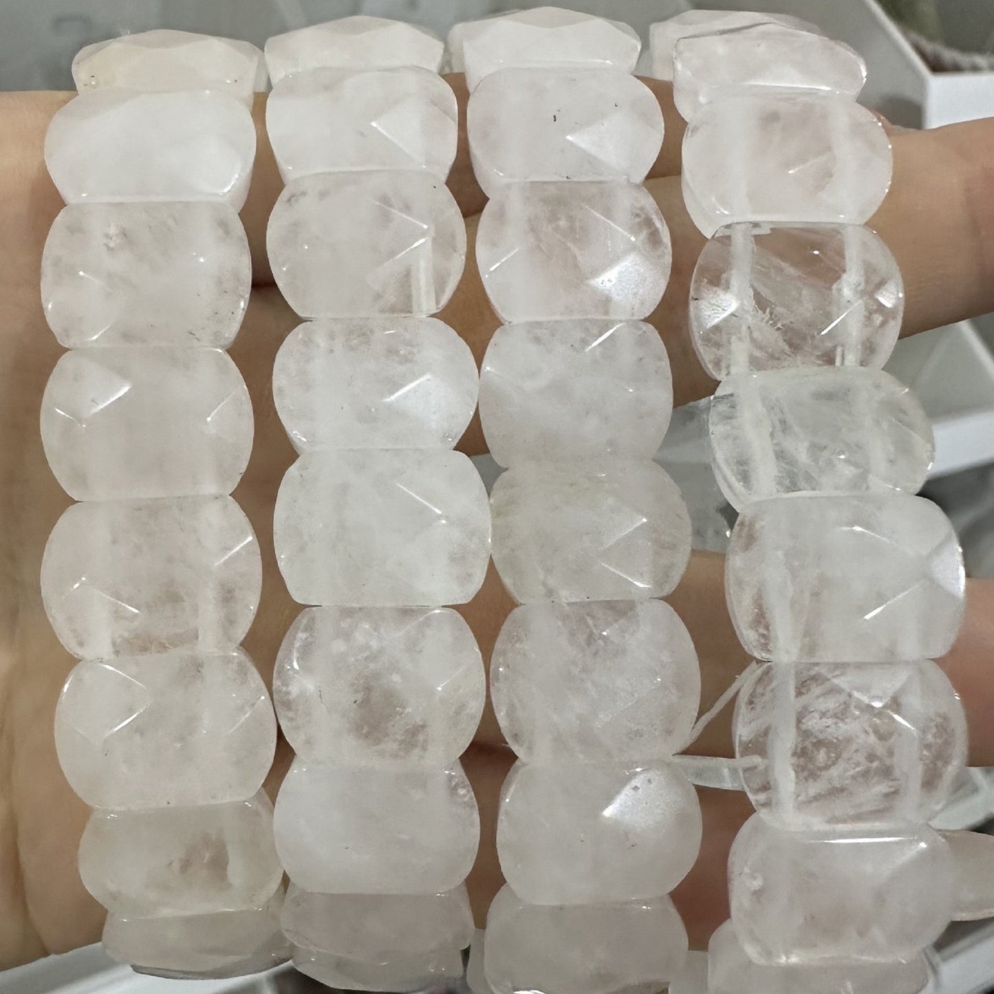 7.1更新【C032】天然石バングル完成品集合(約15×10mm)