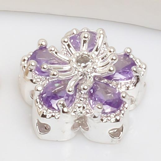 ♥人気♥8.26更新あり(段階式割引あり)【P061】高品質八つ穴パーツ(ストラップやブレスレット用パーツ、約11×13mm)