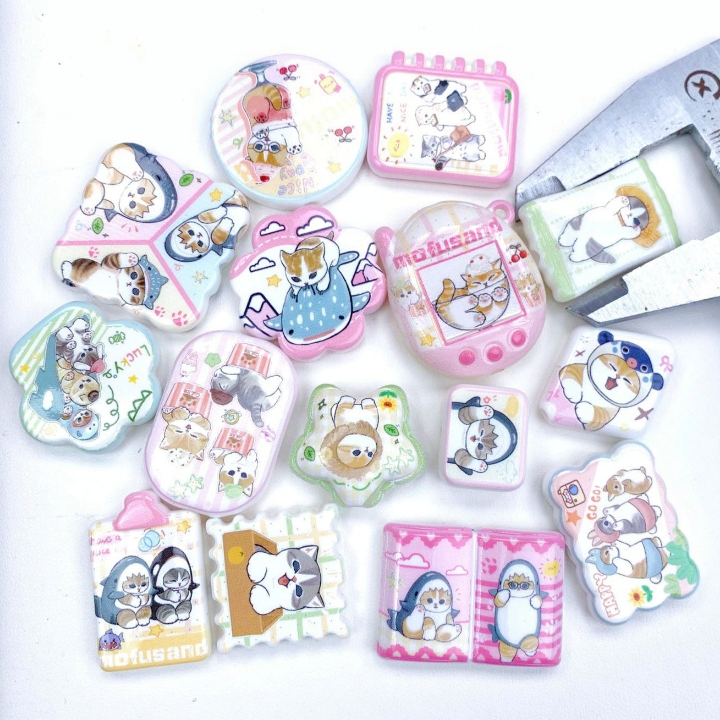 12.2NEW【A378】ネコの遊び(新しいモフサンド・キャラビーズ14種類)