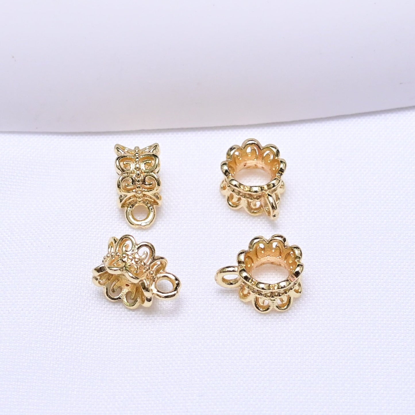 ♥人気♥11.4再入荷(段階式割引あり)【P039】カン付きロンデル(6mm)