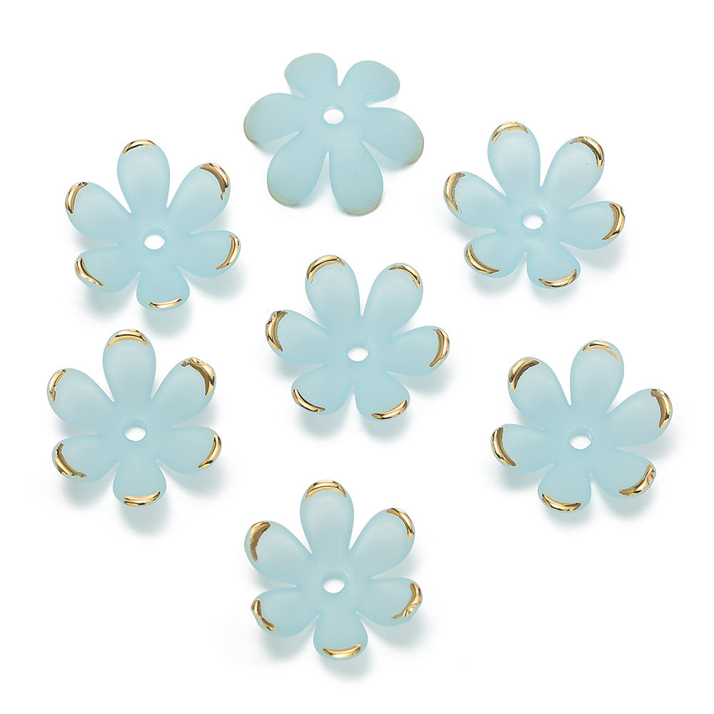 ♥人気♥1.5再入荷あり【T113】マットサクラ(金の縁、アクリル、18.5*20.5mm)