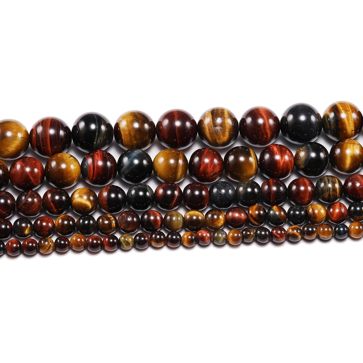 ♥人気♥9.4ブルー10mm再入荷【C152】タイガーアイ集合(金運・仕事運UP、10mm)
