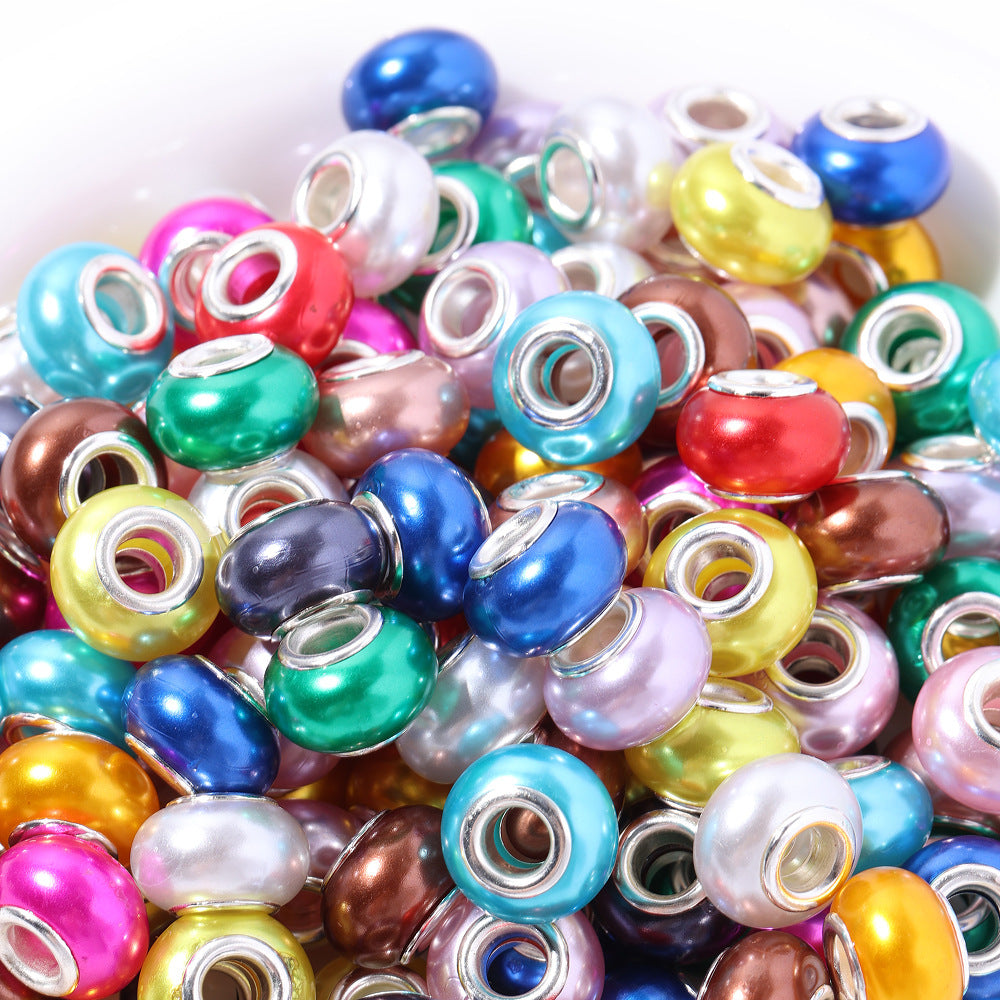 ♥生誕祭イベント限定買①得①♥【T124】パールロンデル(約12色、外径9*14mm・穴径5mm)