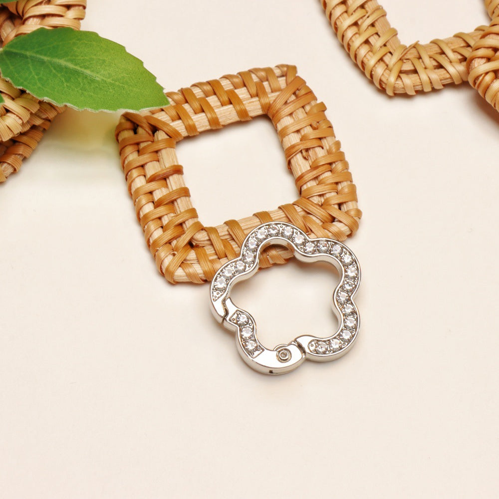 11.14更新あり(段階式割引あり)【P011】ダイヤ付き合金カラビナ(円形)