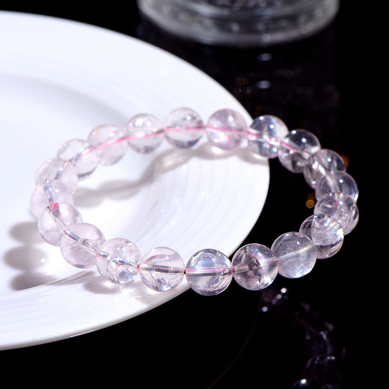 7.30NEW【C094】ピンクアイリスクォーツ(クラックと虹入り、愛と癒し・心身リラックス、8~9mm)
