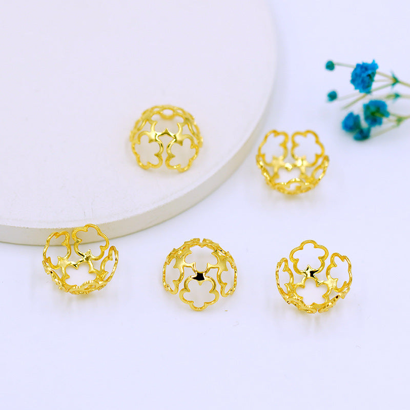 【P032】(段階式割引あり)高品質大玉花座(10PCS、12mm、16mm)