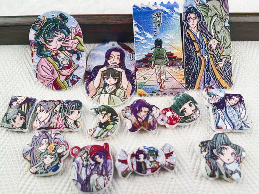 10.29NEW【A716】薬屋のひとりごと3（浮き彫りキャラビーズ約10種類と刺繍プレート3種類）
