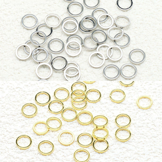 ♥人気♥3.12再入荷【P069】スキマなし丸カン（直径8ｍｍと10ｍｍ）