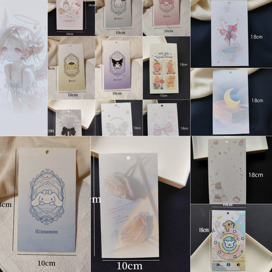 1.26再入荷あり♥段階式割引♥【Z003】ラッピング紙（10×18mm、吊り穴あり）