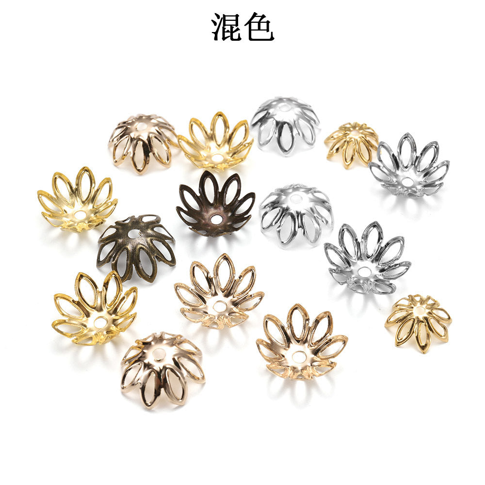 4.16再入荷♥段階式割引有り♥【P033】大玉花座スペーサー（約100PCS、14mm、16mmビーズ利用可）