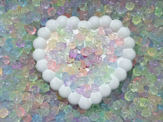 ♥大人気♥12.1再入荷【A137】ピカピカキャンディー（夜光ガラス鈴蘭8x10mm）