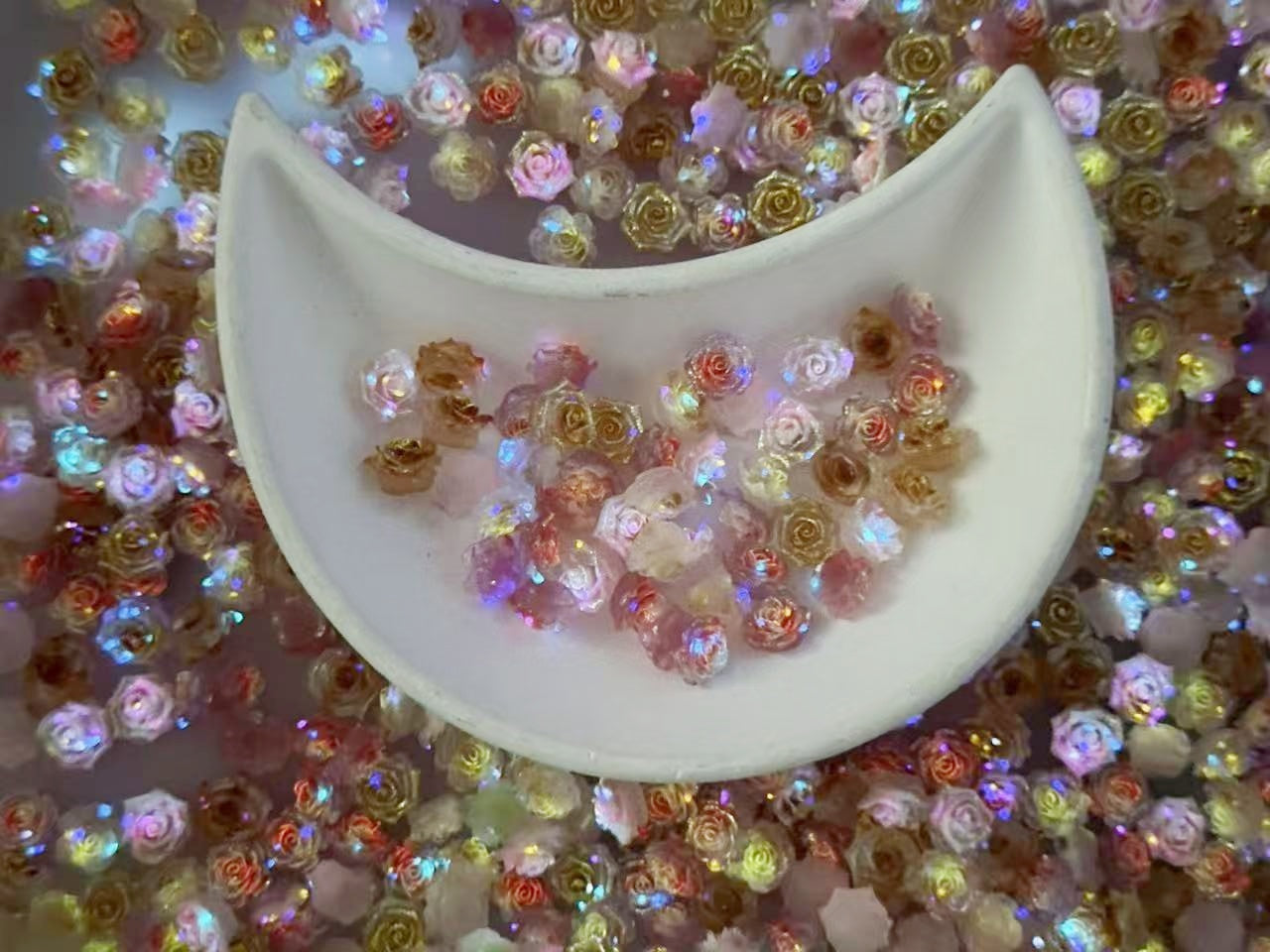 ♥人気♥10.16再入荷【A290】秋の山に咲く花（夜光ソフトバラ新色4色ミックス）