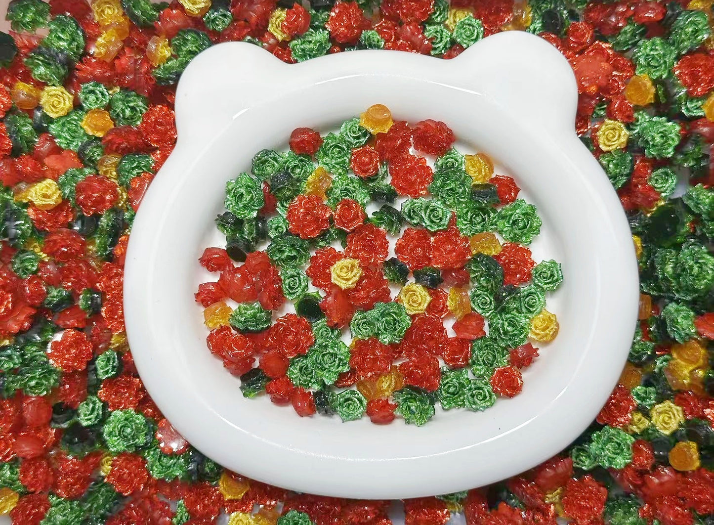 11.6NEW【A338】クリスマスローズ（夜光ソフト新色5つ、大きい花型あり）