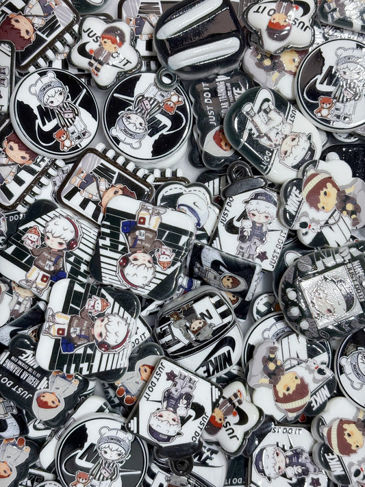 11.19NEW【A358】ジャスト・ドゥ・イット（ロゴキャラビーズ16種類）