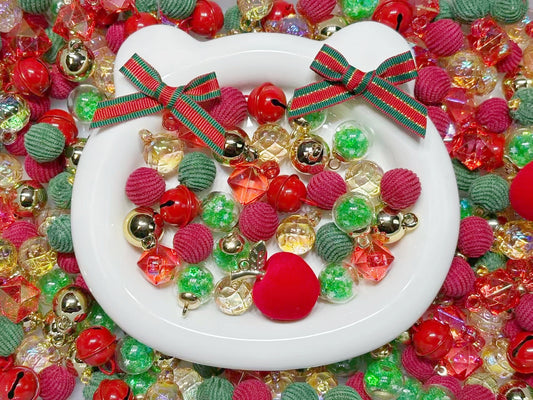 11.27NEW【L009】クリスマスイブデート（夜光あり、カン付きビーズ7種類、リース作り）