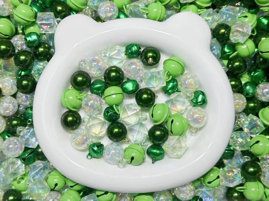 12.1NEW【L013】森の旋律（夜光あり、カン付きビーズ5種類、リース作り）