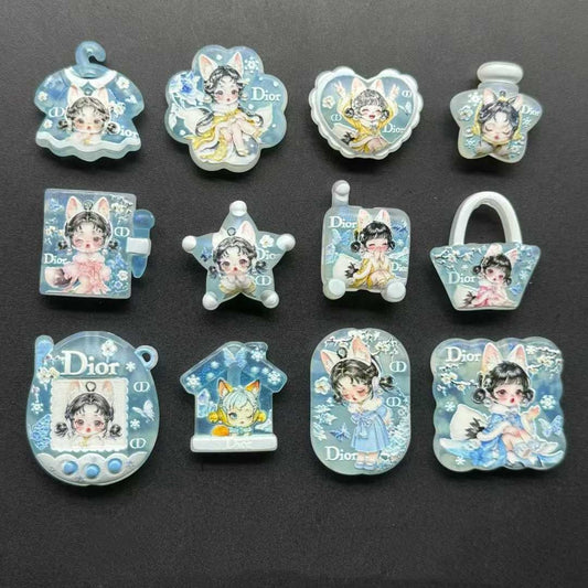 3.9再入荷【A460】雪狐・SP（夜光浮き彫りロゴキャラビーズ12種類、普通のビーズなし）