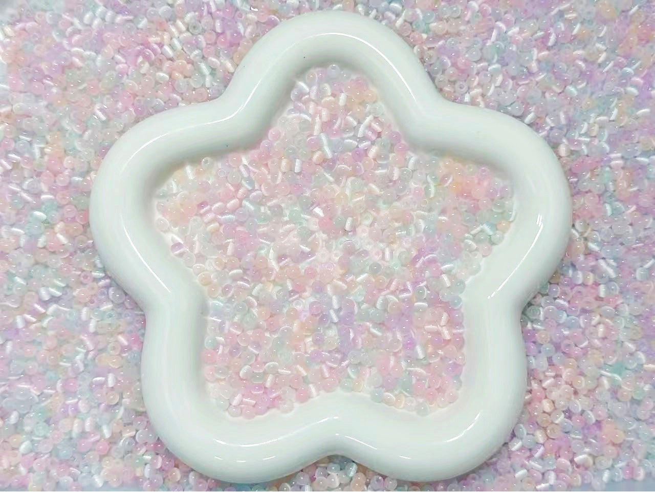 ♥人気♥1.13再入荷【B019】ふわふわパステル（ガラスキャツアイ4mm）