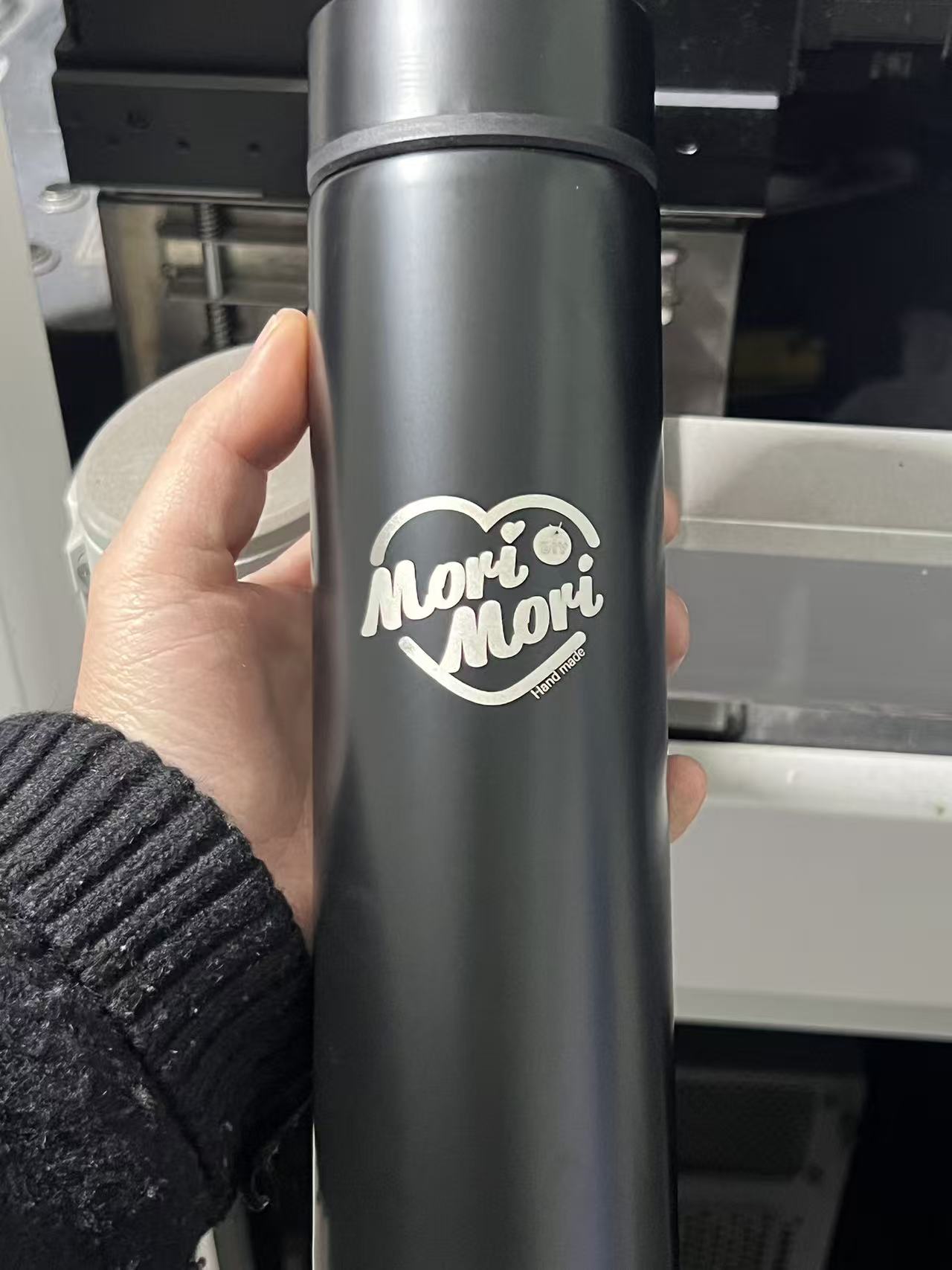 4.27NEW【Z005】MoriMori印刻水筒（保温保冷、茶こし付き、容量500ml、中身304ステンレス、外PP）