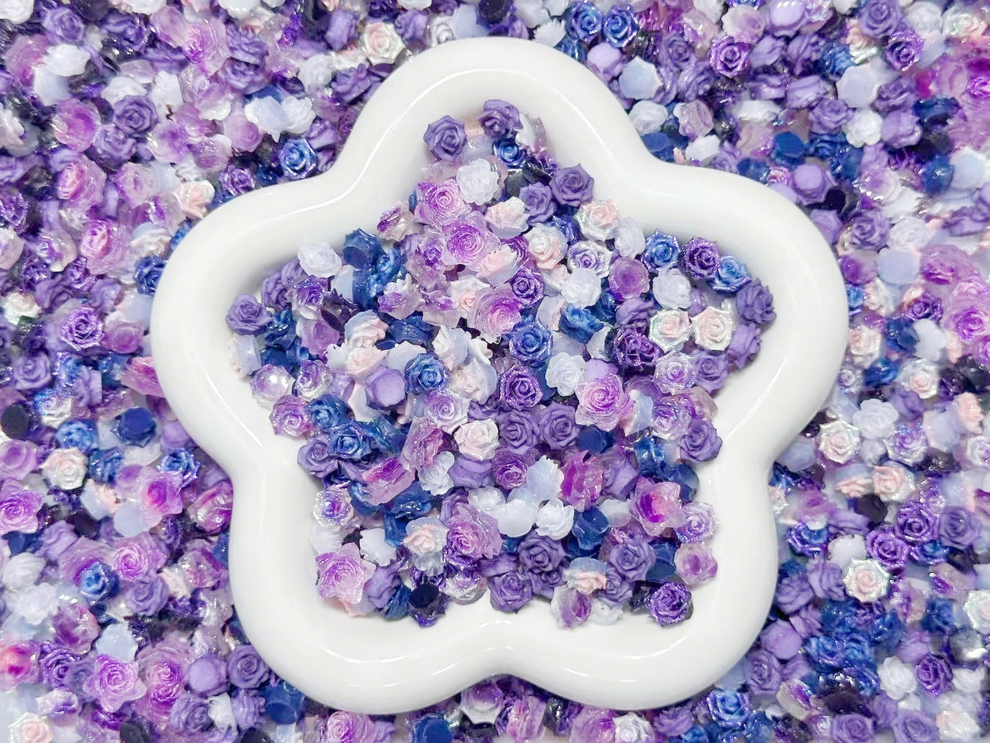 2.12NEW【L065】紫苑の花園（夜光ソフトバラ7種類）