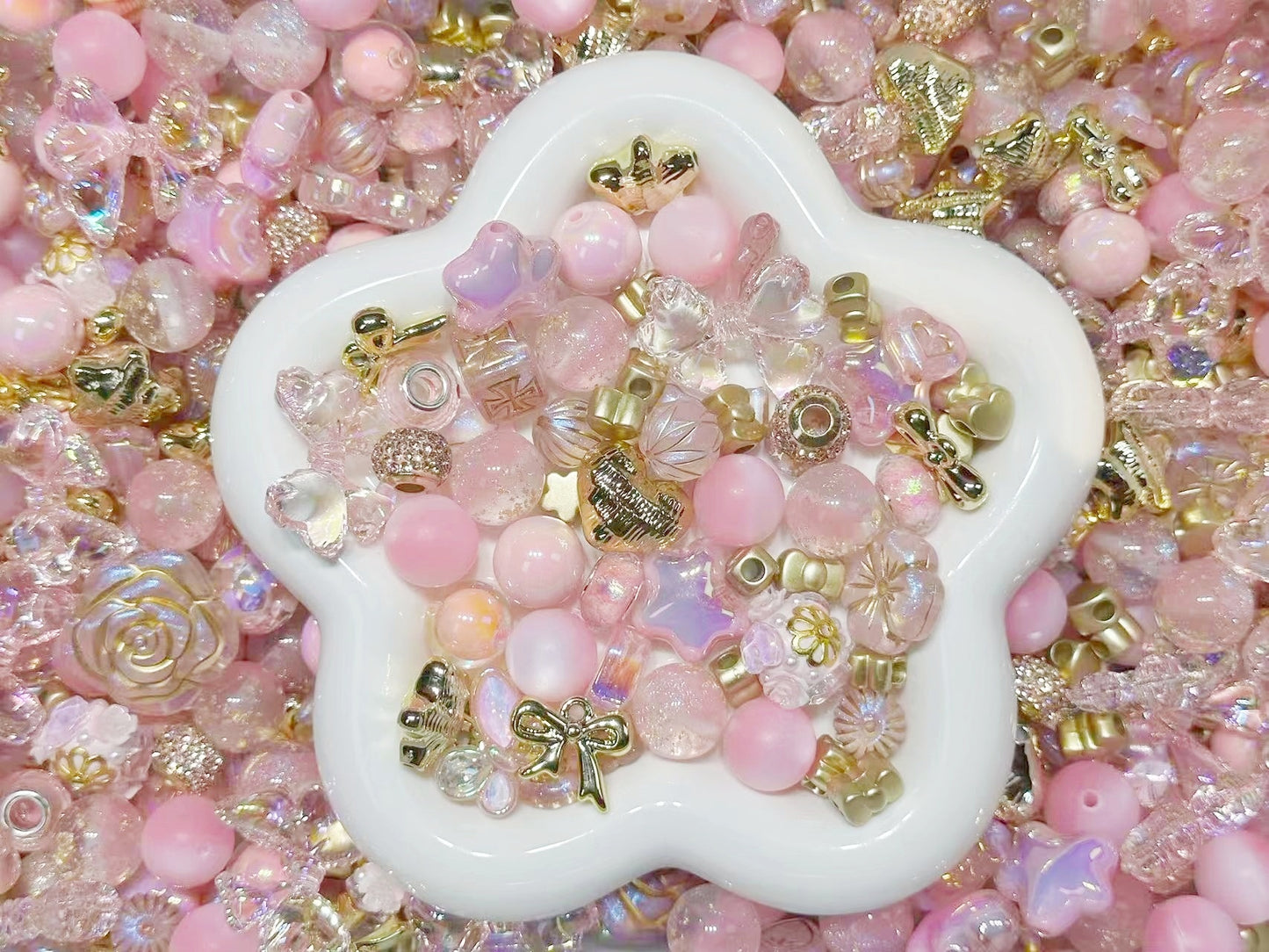 2.13NEW【A456】バロックプリンセス（レジンビーズ4種類入りのストラップ用大ミックス）