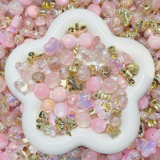 2.13NEW【A456】バロックプリンセス（レジンビーズ4種類入りのストラップ用大ミックス）