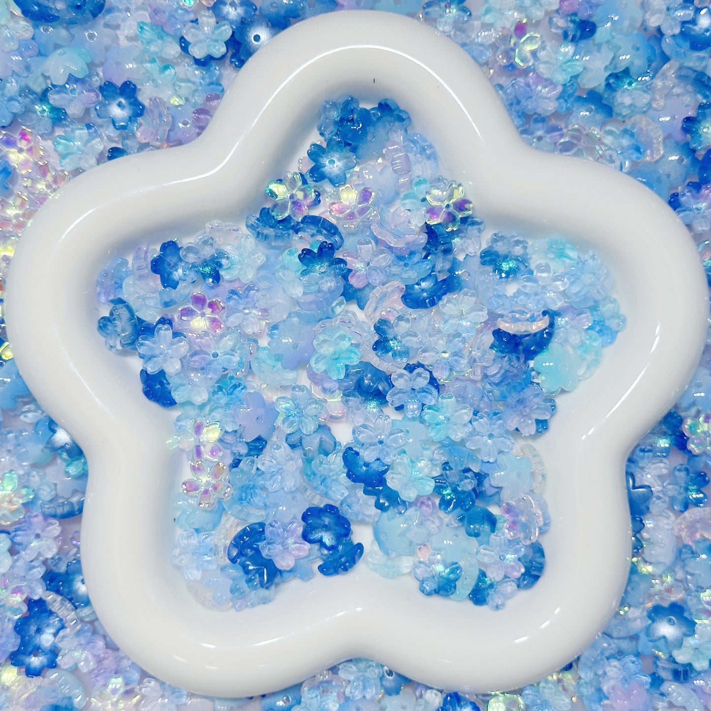 6.17NEW【L125】アクアサクラ（ガラス桜約6色、10.5*11mm）