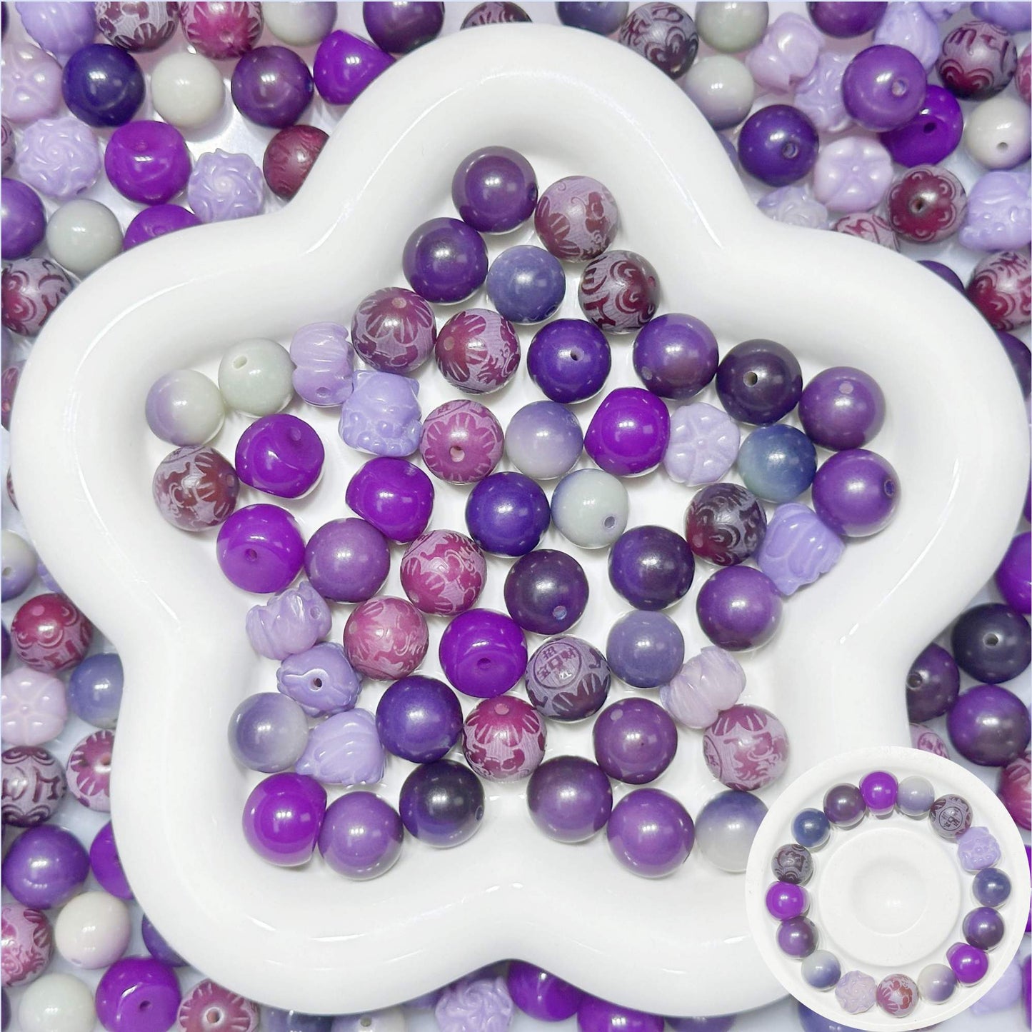 ♥8.5～8.7買①得①♥【B155】菩提ビーズ集合（12-13ｍｍ）