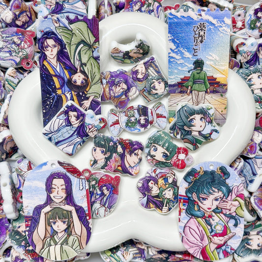 10.29NEW【A716】薬屋のひとりごと3（浮き彫りキャラビーズ約10種類と刺繍両面印刷プレート2種類）