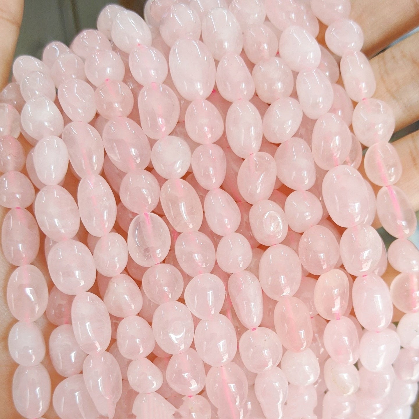 ♥人気♥6.9更新【C075】楕円形天然石集合（不規則、約8×10mm）