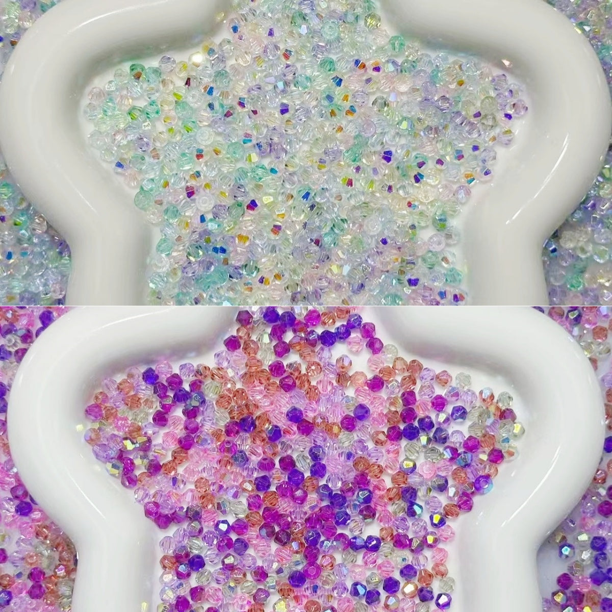 3.10再入荷♥段階式割引♥【T123】星降るバレンタイン（ダイヤカットガラス4ｍｍ）